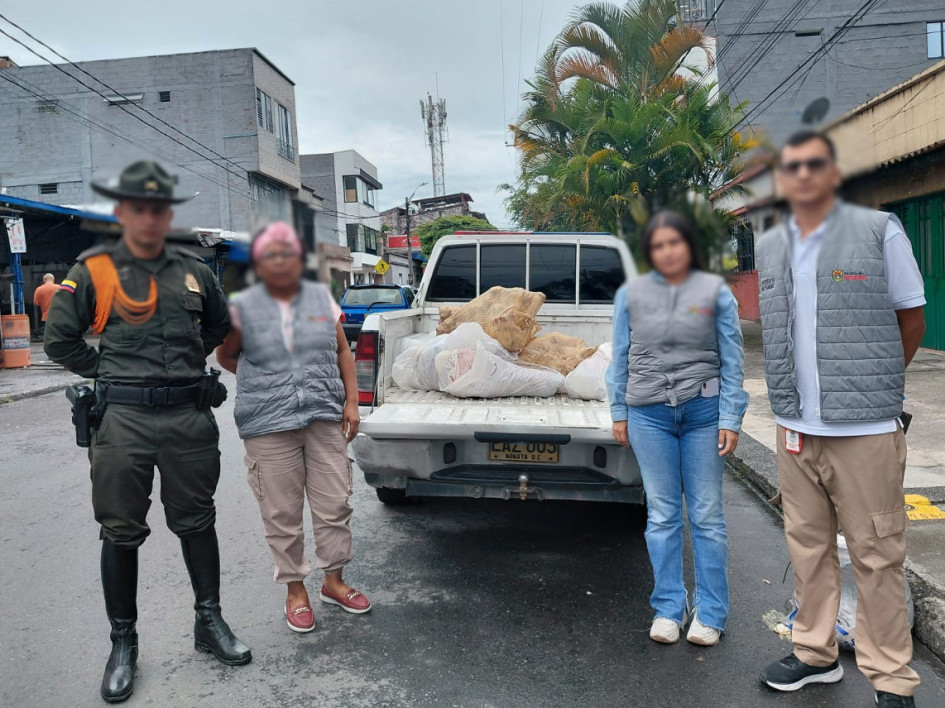 Según las autoridades, la carne incautada no contaba con condiciones suficientes para su comercialización.
