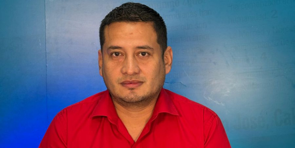 Jorge Carrero, durante su visita a LA PATRIA.