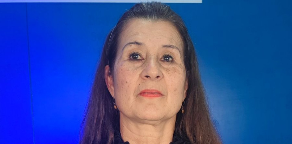 Luz Stella Valencia Salgado, durante su visita a las instalaciones de LA PATRIA. 