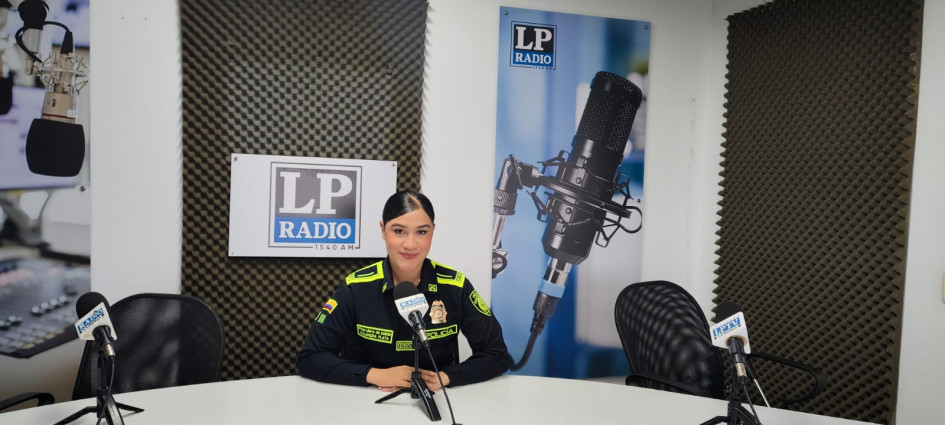 Michelle Alejandra Plata Flores, patrullera y perteneciente al grupo Incorporación de Caldas de la Policía.