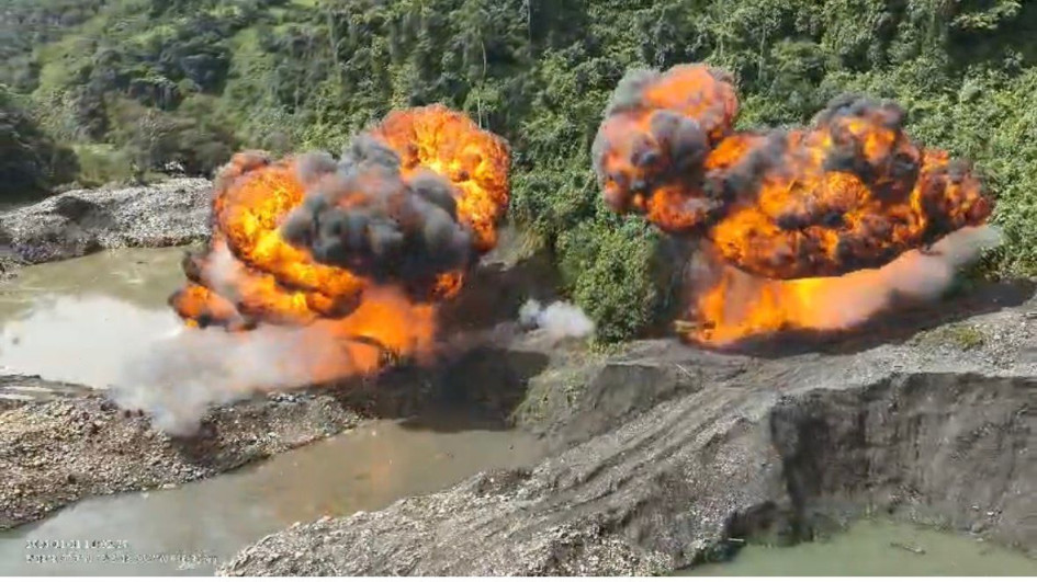 Los elementos incautados y destruidos están avaluados en $3.200 millones. El dinero iba a parar a las arcas del Clan del Golfo.