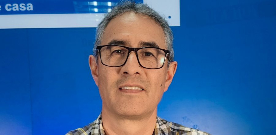 Ómar Ariel Díaz Gutiérrez, candidato a la Cámara por Caldas, durante su visita a LA PATRIA. 