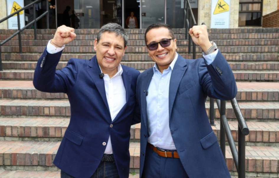 Foto | Cortesía | LA PATRIA Maurico Lizcano y Pedro de la Torre, candidatos a la Presidencia y Vicepresidencia de la República.