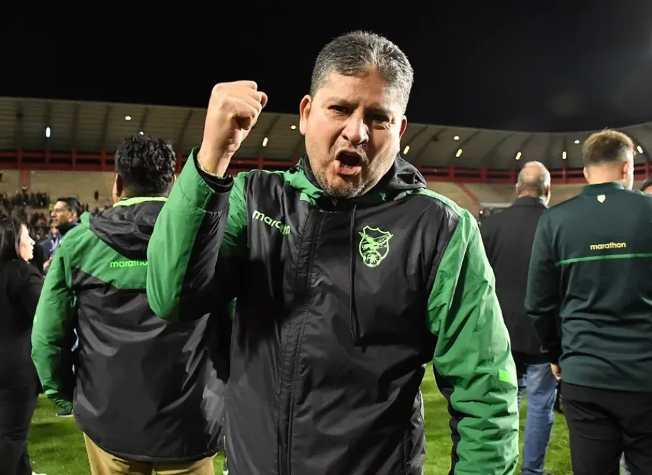 Óscar Villegas, técnico de Bolivia.