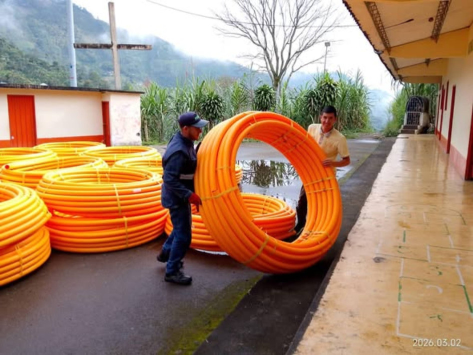 A este municipio de Caldas llegó una tubería desde Bogotá para comenzar la instalación de gas natural en zonal rural.