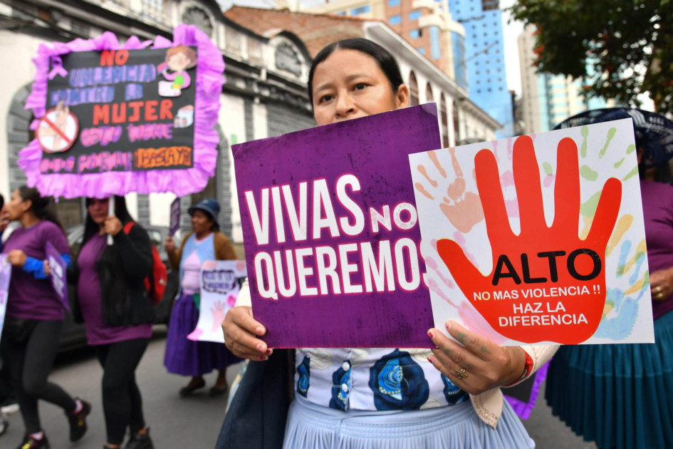 Marcha contra violencia de genero