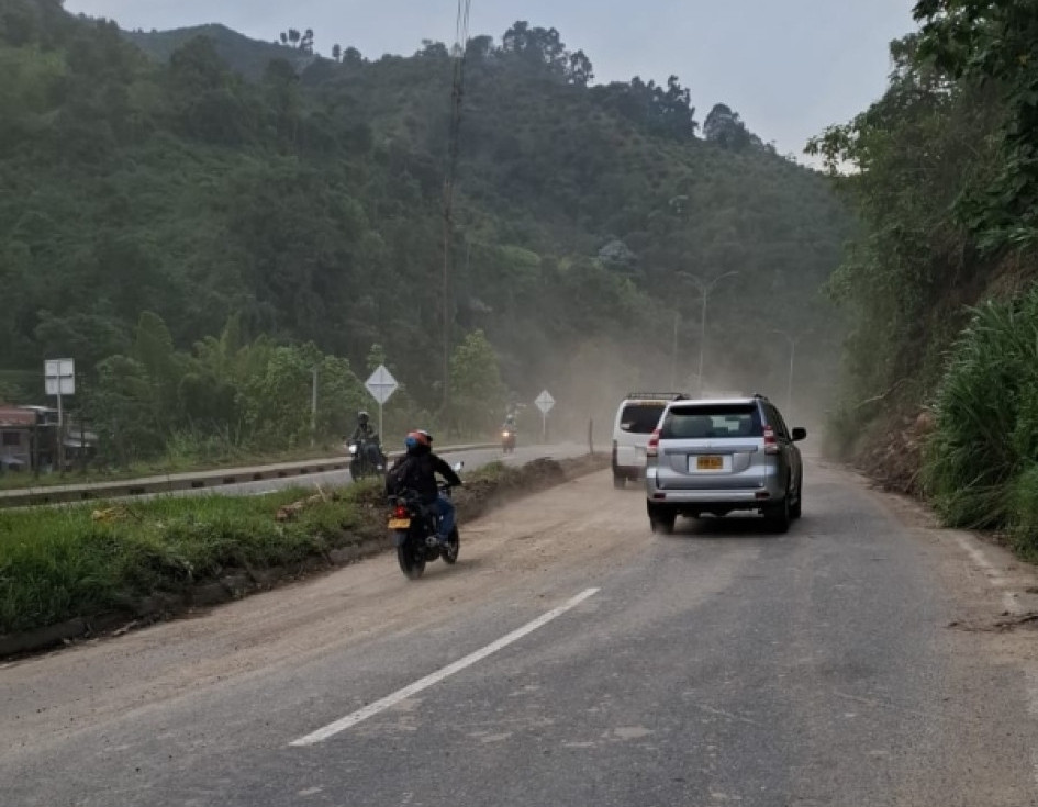 Invías confirmó el paso total por el sector de La Playita en la vía Panamericana de Manizales.