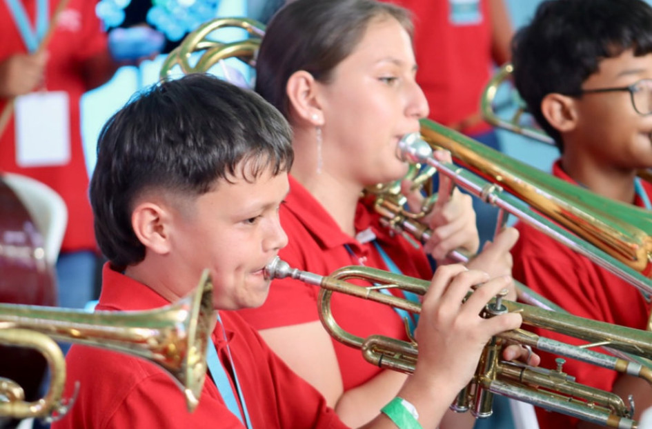Los estudiantes llevan preparándose musicalmente a través del Programa de Bandas Estudiantiles de Música de Caldas.
