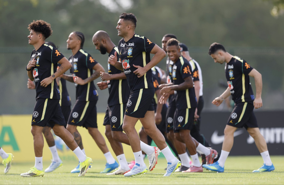 Entrenamiento de la selección brasileña en Orlando, previo al partido amistoso de este jueves ante Francia como preparación para el Mundial 2026.