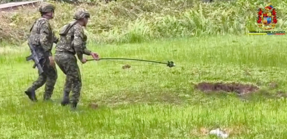 Los artefactos explosivos fueron lanzados con drones 