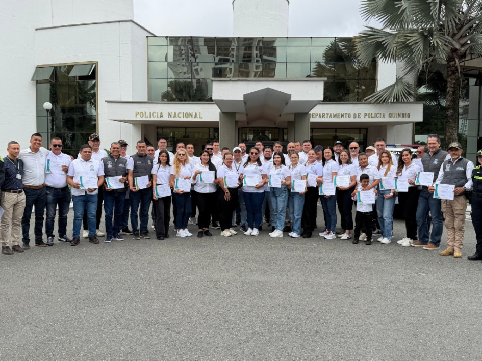 Gestores de convivencia culminaron su formación en el Quindío y apoyarán labores de prevención y resolución pacífica de conflictos en las comunidades.