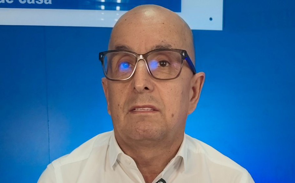 Héctor Alberto Giraldo Quintero, candidato a la Cámara por Caldas, durante su visita a LA PATRIA.