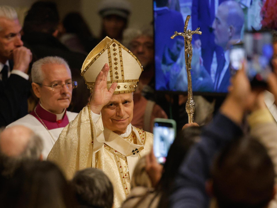El Papa León XIV preside la Santa Misa In Coena Domini el Jueves Santo en la Basílica de San Juan de Letrán en Roma, Italia, el 2 de abril de 2026.