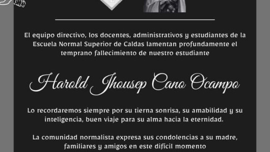 Tres menores aprehendidos por asesinar a estudiante en Manizales