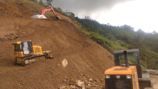 Empieza una nueva fase de labores de estabilización del terreno en Buenavista (Manzanares)