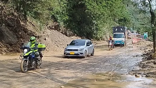 Paso restringido en la vía Manizales-Medellín, por derrumbes en Marmato