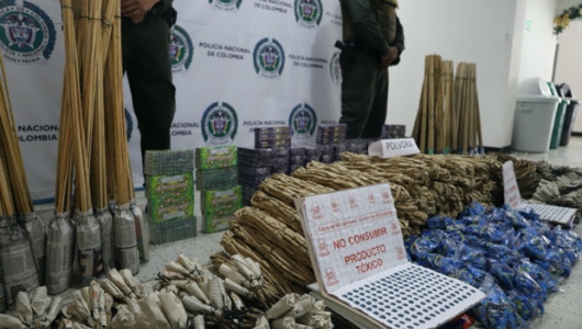 Policía incauta 300 kilogramos de pólvora en Manizales