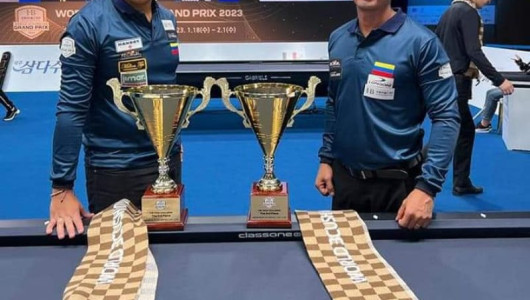 El caldense Huberney Cataño sigue en el podio del billar internacional