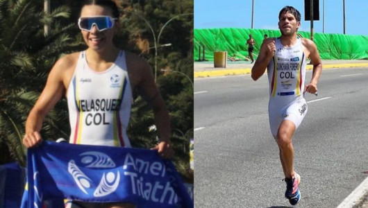 María Carolina y Carlos Javier brillaron en la Copa Panamericana de Triatlón en Venezuela