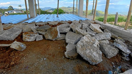 Los escombros tuvieron nueva vida en una vivienda de Marquetalia (Caldas)