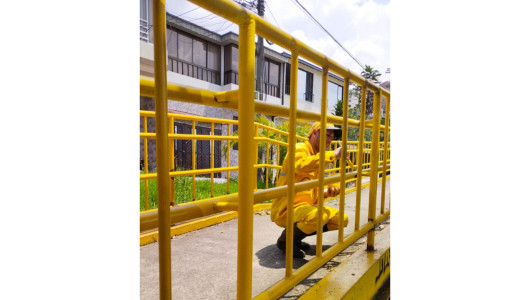 Invías Caldas le corrió al puente peatonal sobre la vía Panamericana