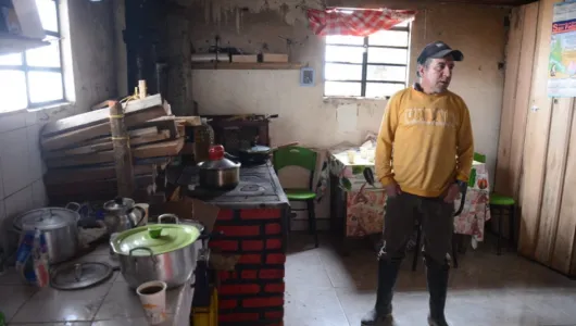 En Aguas Calientes, vereda de Casabianca (Tolima), el volcán los tiene fríos 