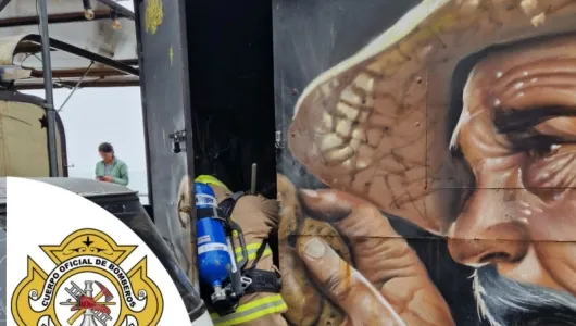 Falla eléctrica provocó conato de incendio en remolque de comida del mirador de Chipre