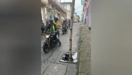 Se quebró tapa que habían repuesto en Anserma 