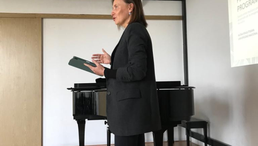 Krasutskaya habló de la fusión entre música y poesía