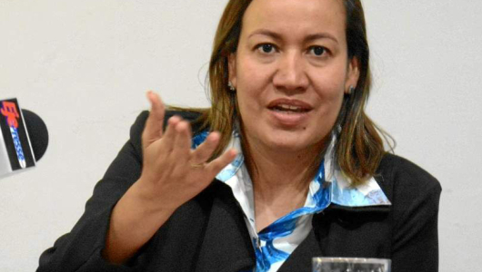 Carolina Corcho visitó Manizales para hablar de la reforma a la salud