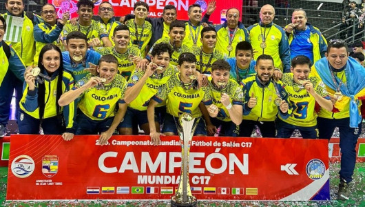 Dos caldenses quedaron campeones mundiales de microfútbol con Colombia