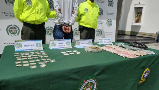Capturaron a hombre con marihuana y base de coca en el barrio La Unión de Manizales
