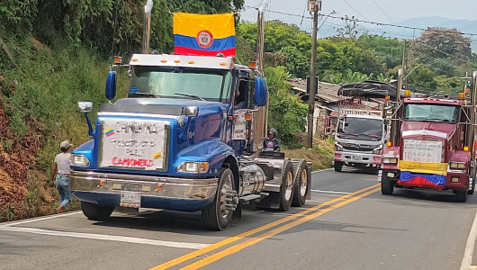 ¿Cómo avanza el paro camionero en Caldas? Secretario de Gobierno entrega reporte