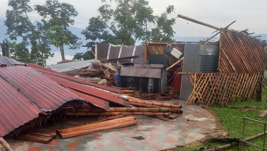  Un nuevo vendaval causó estragos en Samaná: Gobernación de Caldas envía primeras ayudas