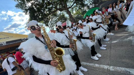Jóvenes de Montebonito (Marulanda) entonan sus mejores notas en La Vega (Cundinamarca)
