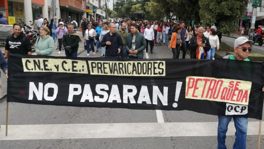 Maestros en Manizales se unen a la conmemoración de los 5 años del estallido social #21N
