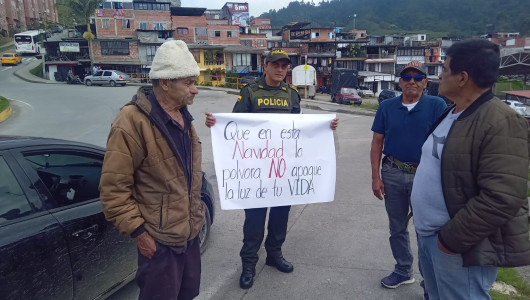 Las campañas son con los padres para que eviten la pólvora en Manizales