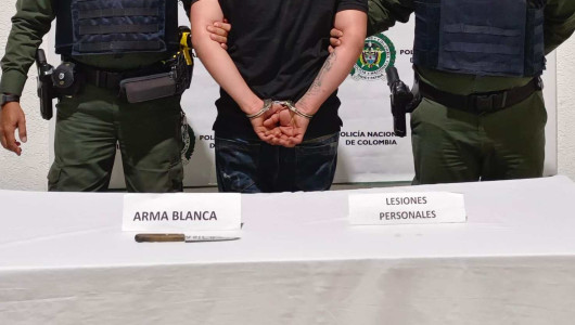 Centrosur de Caldas: atacó a otro con un cuchillo y fue capturado