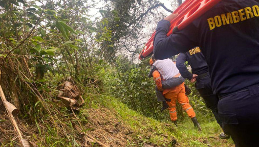 Rescatan a adulto mayor que llevaría varios días abandonado en finca de zona rural de Manizales