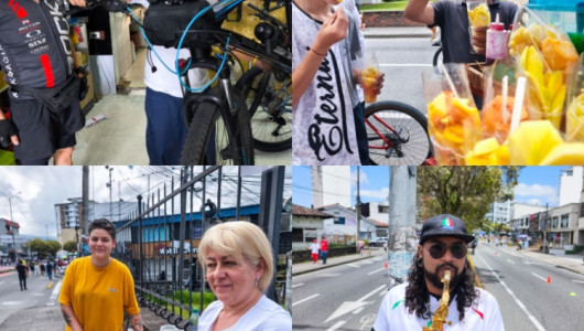 La recrevía por la Avenida Santander, en Manizales, también es fuente de ingresos para decenas de personas