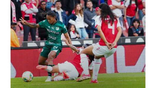 Las leonas atacaron primero: Santa Fe venció 1-0 al Deportivo Cali en la ida de la final de la Liga Femenina
