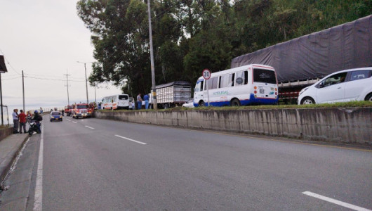Motociclista perdió la vida en accidente en la vía Panamericana, en Manizales 