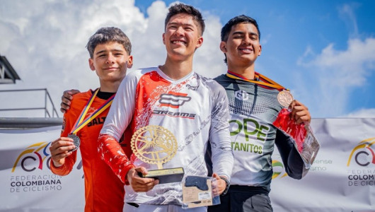 Juan Jerónimo, Luciana y Juan Martín lideraron la figuración de Caldas en las válidas de BMX de Manizales