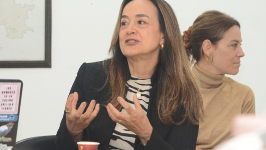 La gerente de la Chec, Martha Libia Castaño, se toma un tinto con la Redacción de LA PATRIA: así fue su visita