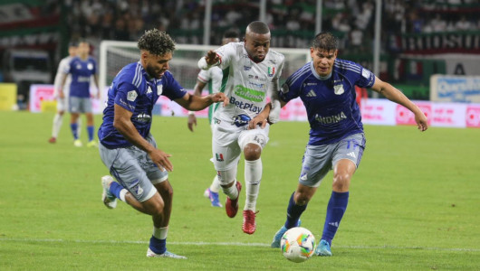Inundado de goles: el Once Caldas cae 1-4 contra Millonarios y sufre su primera derrota del año en Manizales
