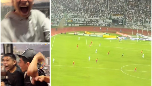 Desde el cable aéreo vieron el gol del Once Caldas: el video viral que sorprendió en Manizales