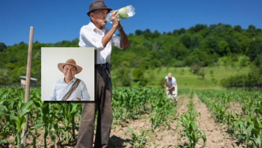 Impulsa una "revolución agraria": la meta de Carlos Calvo, candidato indígena a la Cámara; es caldense