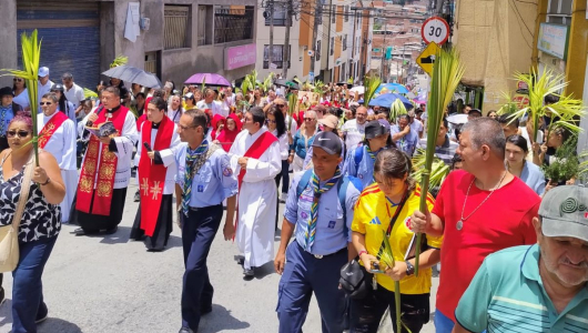 Los niños, protagonistas del Domingo de Ramos en municipio del Centrosur de Caldas: fueron cargueros