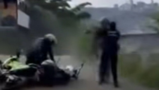 Una persecución de la Policía en Manizales terminó con un motociclista detenido