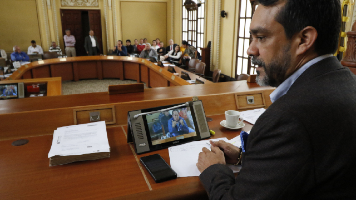 Diputado Jorge Hernán Aguirre, presidente de la Asamblea de Caldas